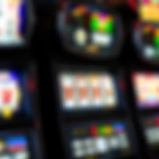 Video Poker Machine Interface Detailed video poker machine showcasing game interface