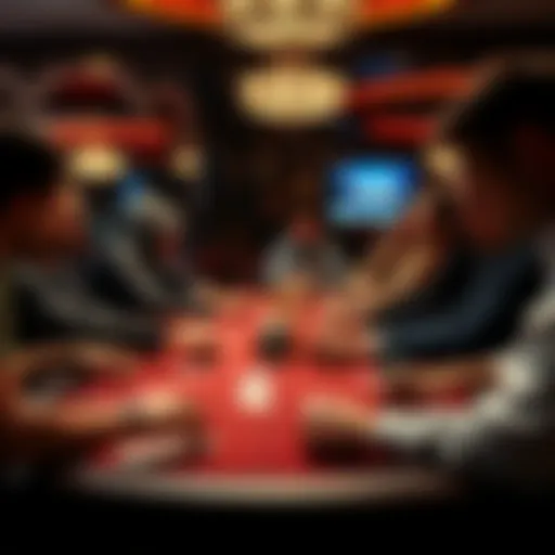 A high-stakes poker table showcasing top players in action