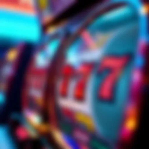 Close-up view of the 777 Double Jackpot Slot Machine's spinning reels