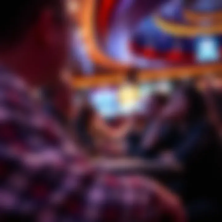 Exciting sports event with fans engaging in live betting