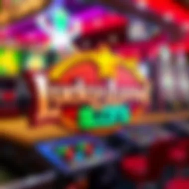 LuckyLand Slots Logo LuckyLand Slots logo featuring vibrant colors