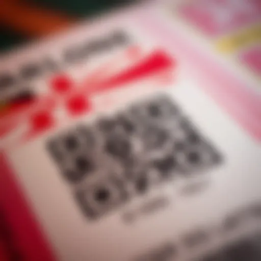 Maryland Lottery QR Code on Ticket A detailed view of a Maryland Lottery QR code on a ticket.