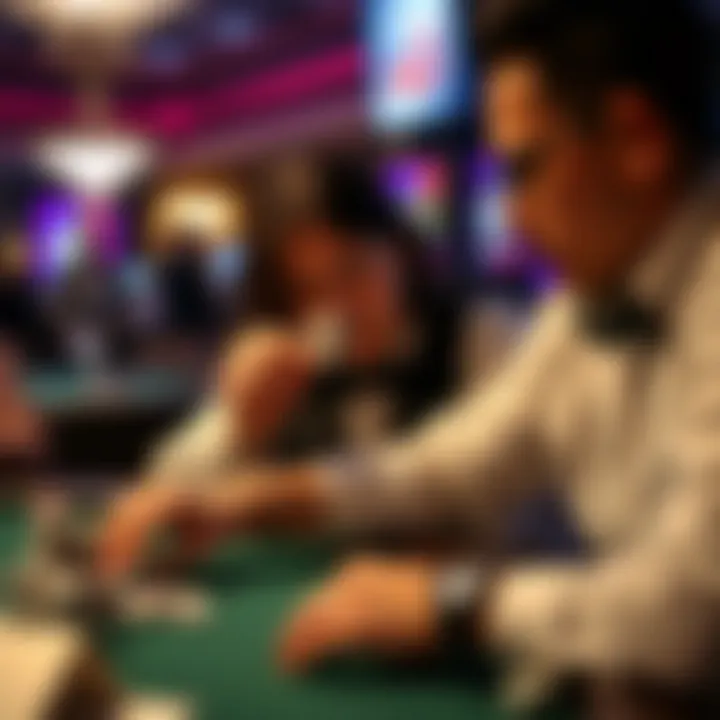 A player executing a successful bluff in poker