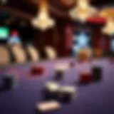 Texas Hold'em table setup