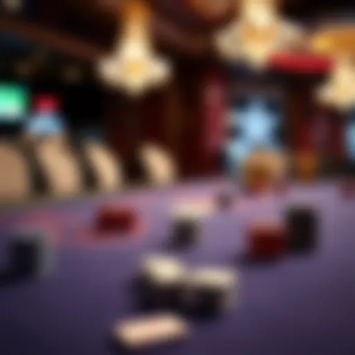 Texas Hold'em table setup