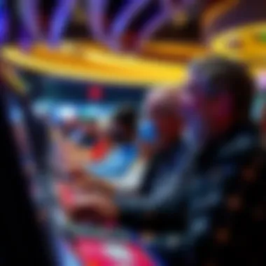 Excitement of Bingo Participation Participants engaged in an exciting game of bingo