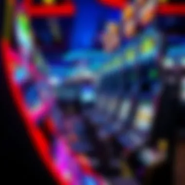 Modern Mohegan slot machine with advanced technology features