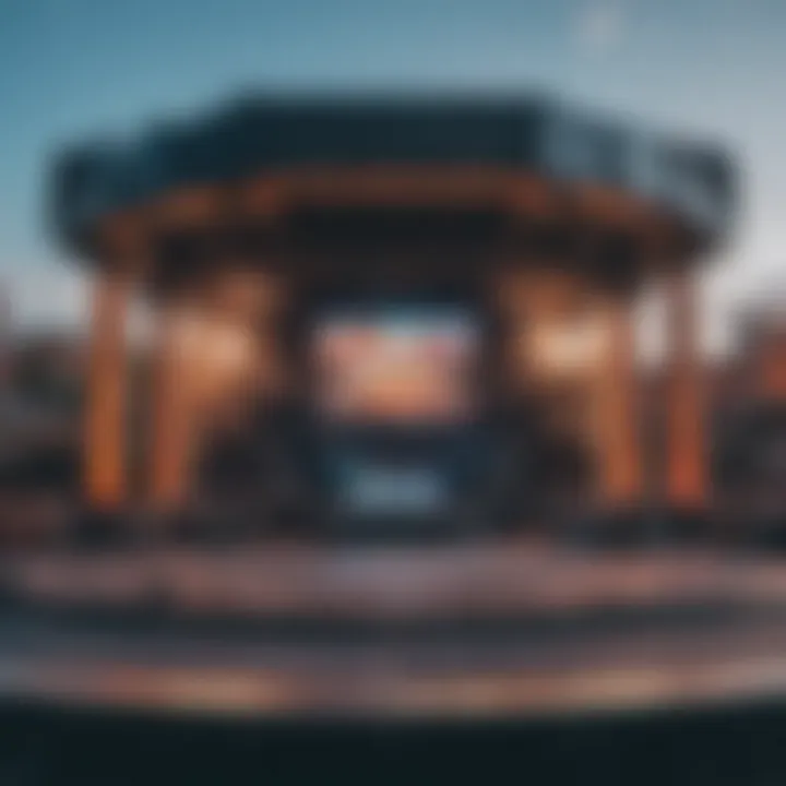 A glimpse of the stage setup at Mohegan Sun outdoor concerts