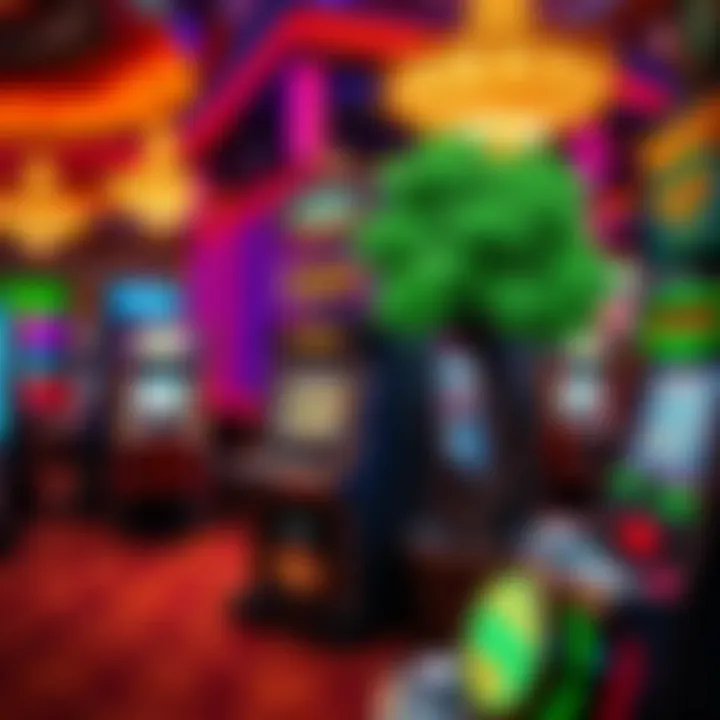 Overview of a casino environment where Money Tree Slot Machine is located