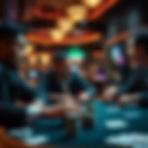 Strategic poker gameplay with focused players