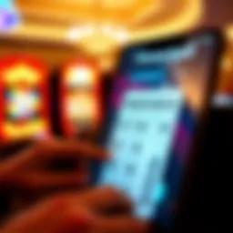 Digital representation of online Powerball ticket purchasing