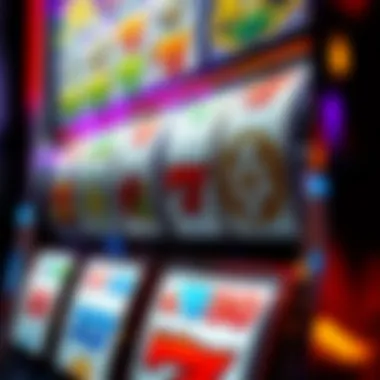 Intricate Slot Machine Symbols Close-up of a slot machine's unique symbols and design