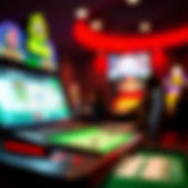 Visual of popular online gambling platforms