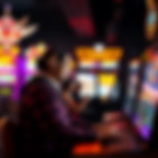 A player engaged in an online slot game