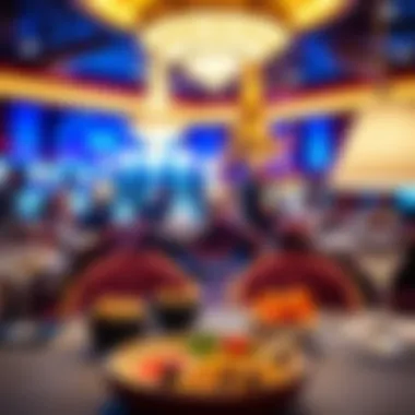 Gourmet dining setting within the Paris Casino