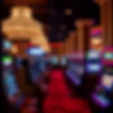 Elegant gaming area featuring slot machines