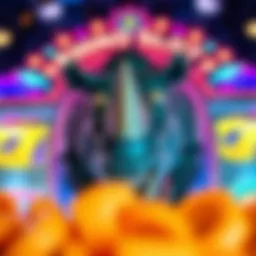 Dazzling visuals of Rhino Slots interface showcasing vibrant graphics and symbols.