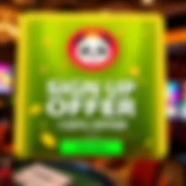 Exciting promotional banner highlighting the sign up offer