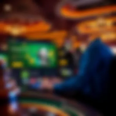 Illustration of a user navigating the Royal Panda website