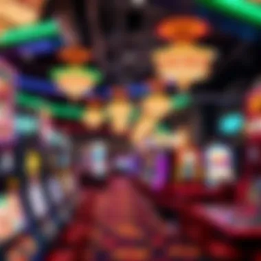 Vibrant casino floor showcasing various gaming options