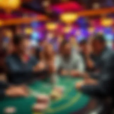 Blackjack Celebration Group of friends celebrating a jackpot win at a blackjack table