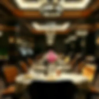 Elegant Dining Ambiance The elegant dining area of Sunset Station Casino Buffet