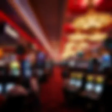 Gaming floor at Taj Mahal Casino bustling with activity