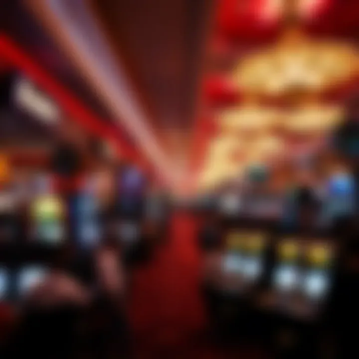 Gaming floor at Taj Mahal Casino bustling with activity