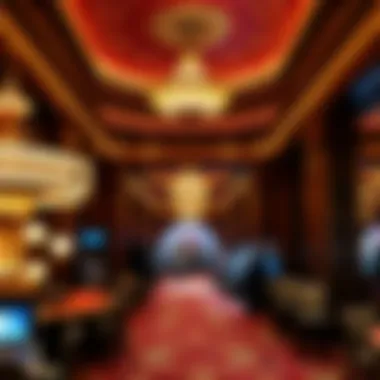 Interior of the Taj Mahal Casino featuring opulent design
