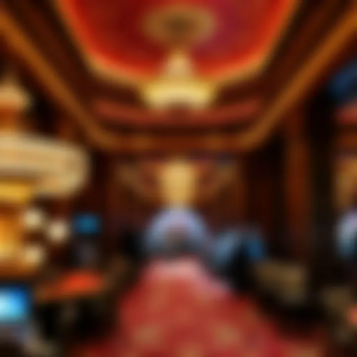 Interior of the Taj Mahal Casino featuring opulent design