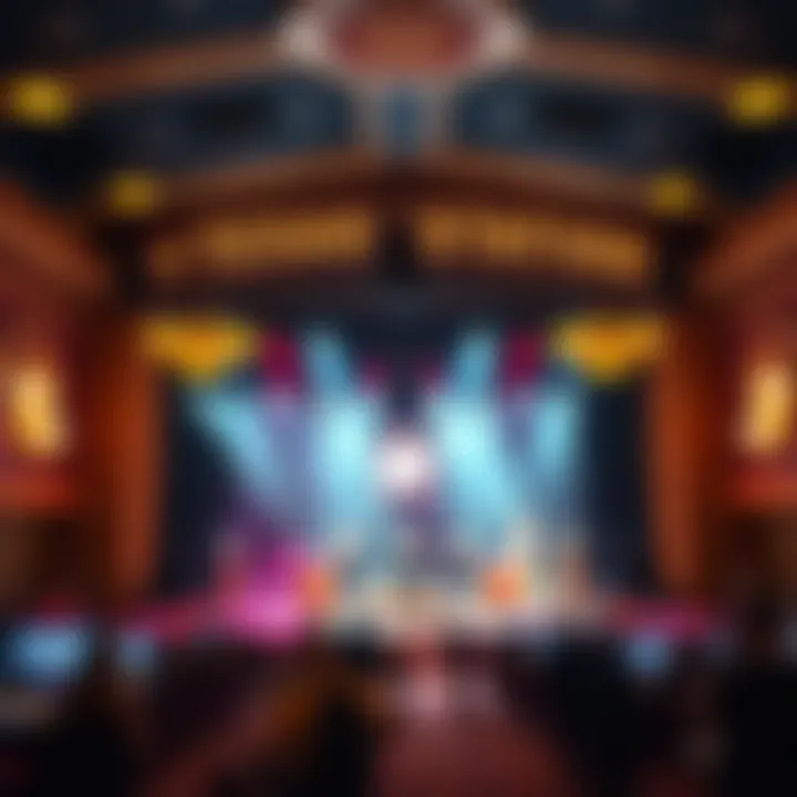 Live entertainment stage hosting dynamic performances