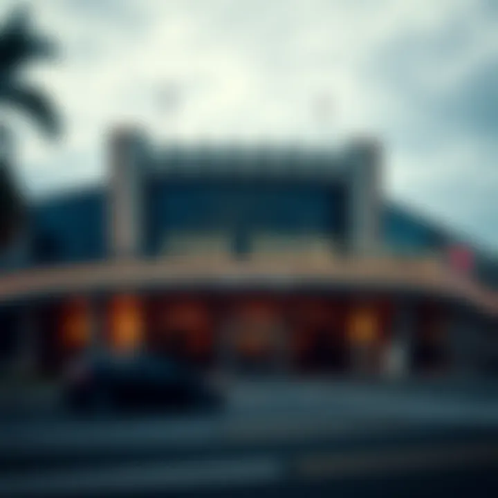 Exterior view of The Edge Casino showcasing its architectural design