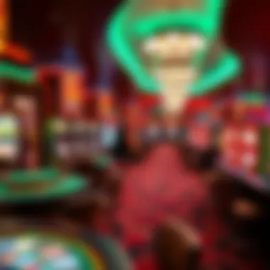 Interior gaming floor filled with various gaming tables and slot machines