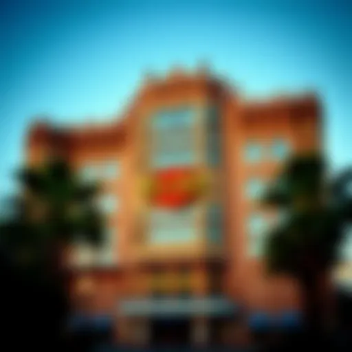 Iconic Architecture of the Old Hard Rock Hotel Las Vegas Exterior view of the Old Hard Rock Hotel showcasing iconic architecture