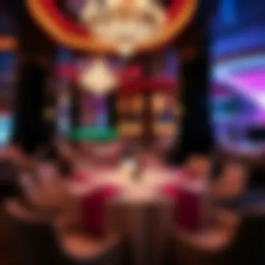 Exquisite Dining at the Palms Club An elegant dining setup inside the Palms Club