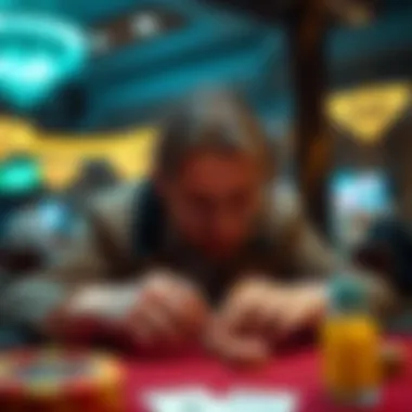 Conceptual illustration of the emotional engagement in gambling