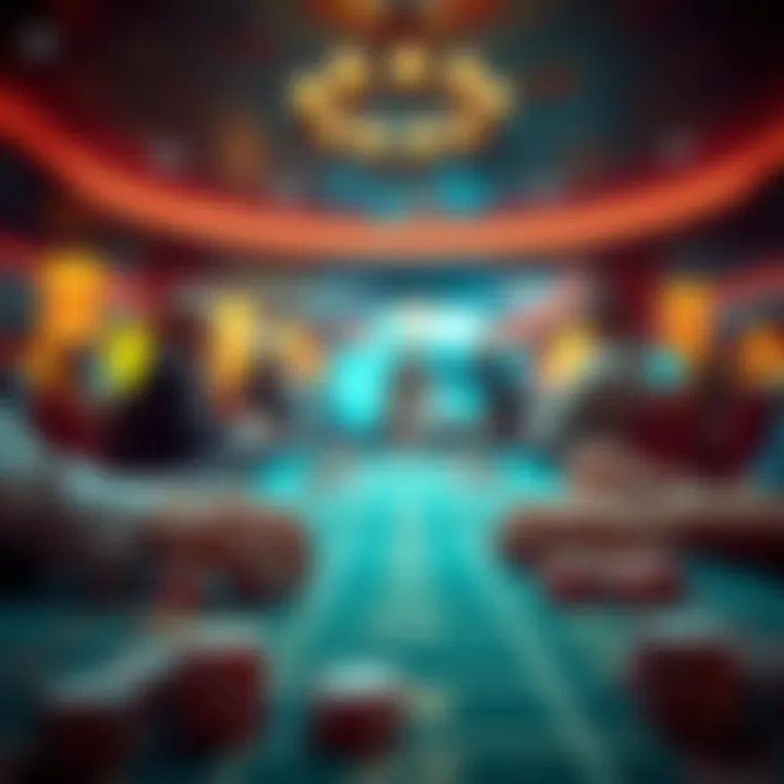 Abstract representation of risk assessment in gambling