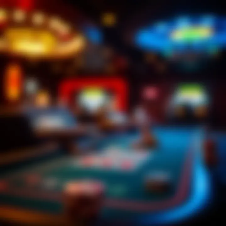 An illustration of various online platforms for unblocked poker