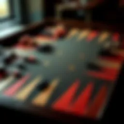 A strategic overview of a backgammon board layout