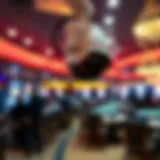 Casino surveillance system monitoring activities