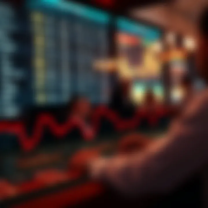 Graphical representation of statistics in sports betting