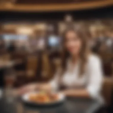 Indulge in Complimentary Dining Experiences A guest enjoying a complimentary meal