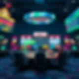 Illustration depicting the digital landscape of online betting platforms