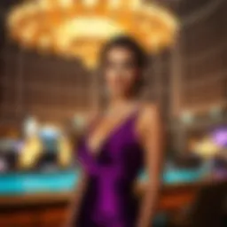 Elegant evening attire at Bellagio