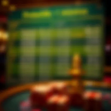 A sophisticated chart illustrating probability calculations