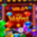 A vibrant display of Wild Wild Gems slot symbols showcasing their unique designs