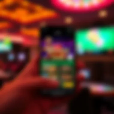 Mobile device displaying WinBig21 Casino app