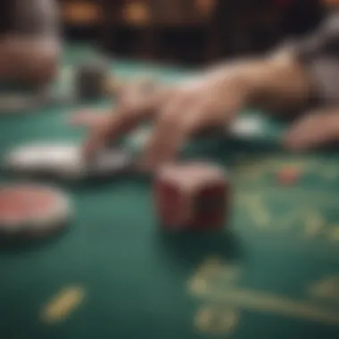 Visual representation of a blackjack betting strategy