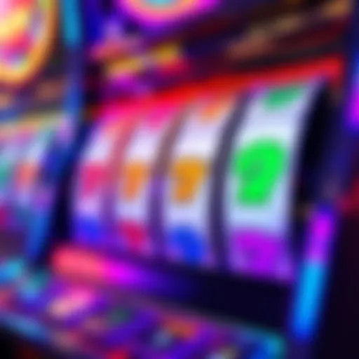 Colorful display of Wonder Four Slot Machine reels
