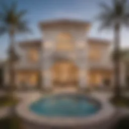 Exterior view showcasing the elegant design of Wynn Fairway Villas